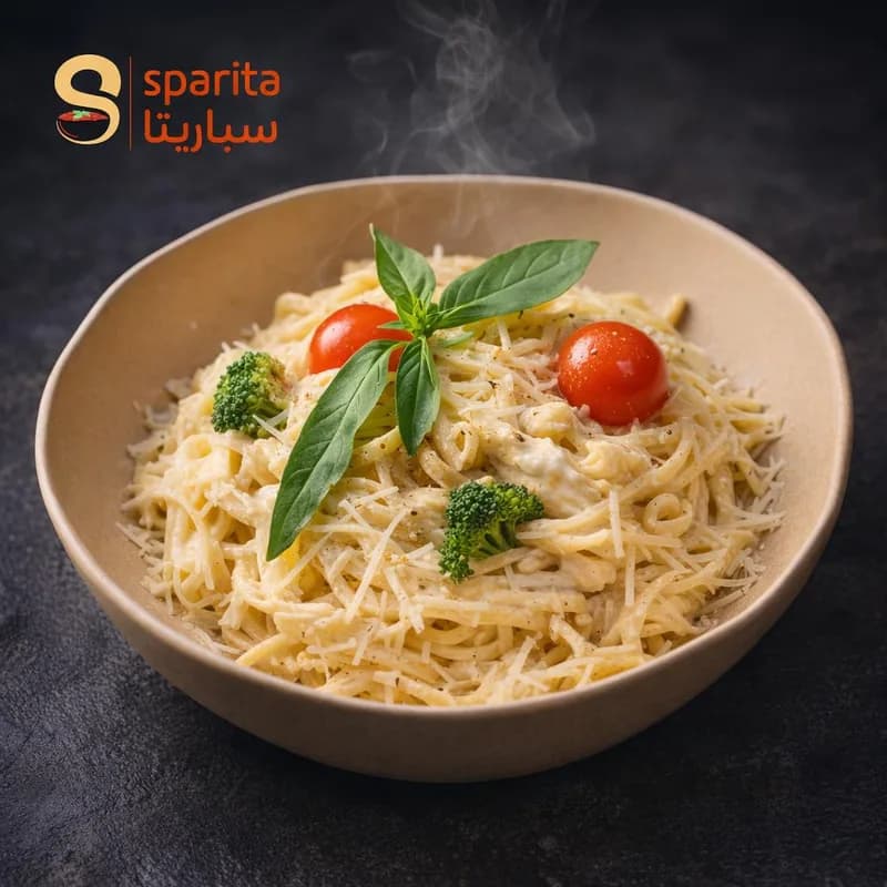 سباغيتي بالصلصة البيضاء من سباريتا - Spaghetti White Sauce